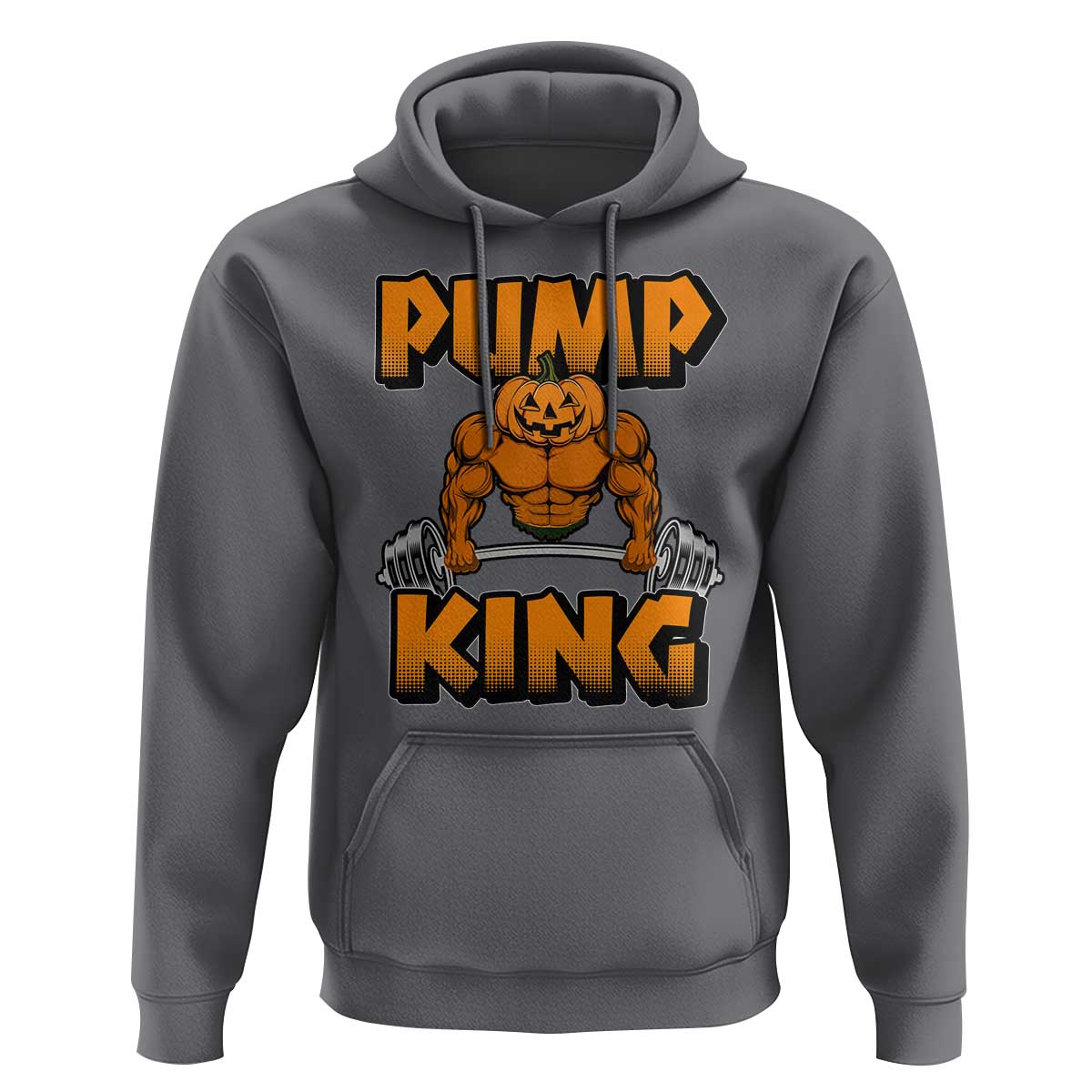 Funny Halloween Gymer Hoodie Pump King Gym Workout Pumpkin