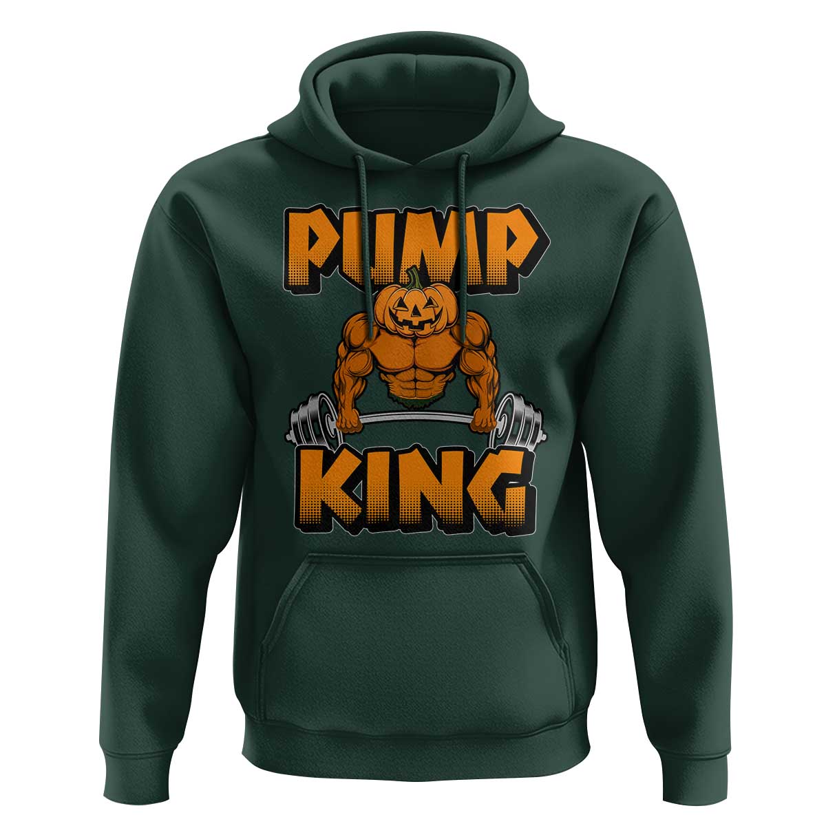 Funny Halloween Gymer Hoodie Pump King Gym Workout Pumpkin