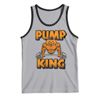 Funny Halloween Gymer Tank Top Pump King Gym Workout Pumpkin
