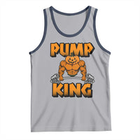 Funny Halloween Gymer Tank Top Pump King Gym Workout Pumpkin