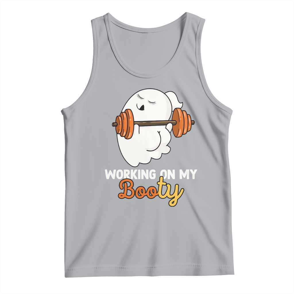 Halloween Gymer Tank Top Working On My Booty Funny Ghost