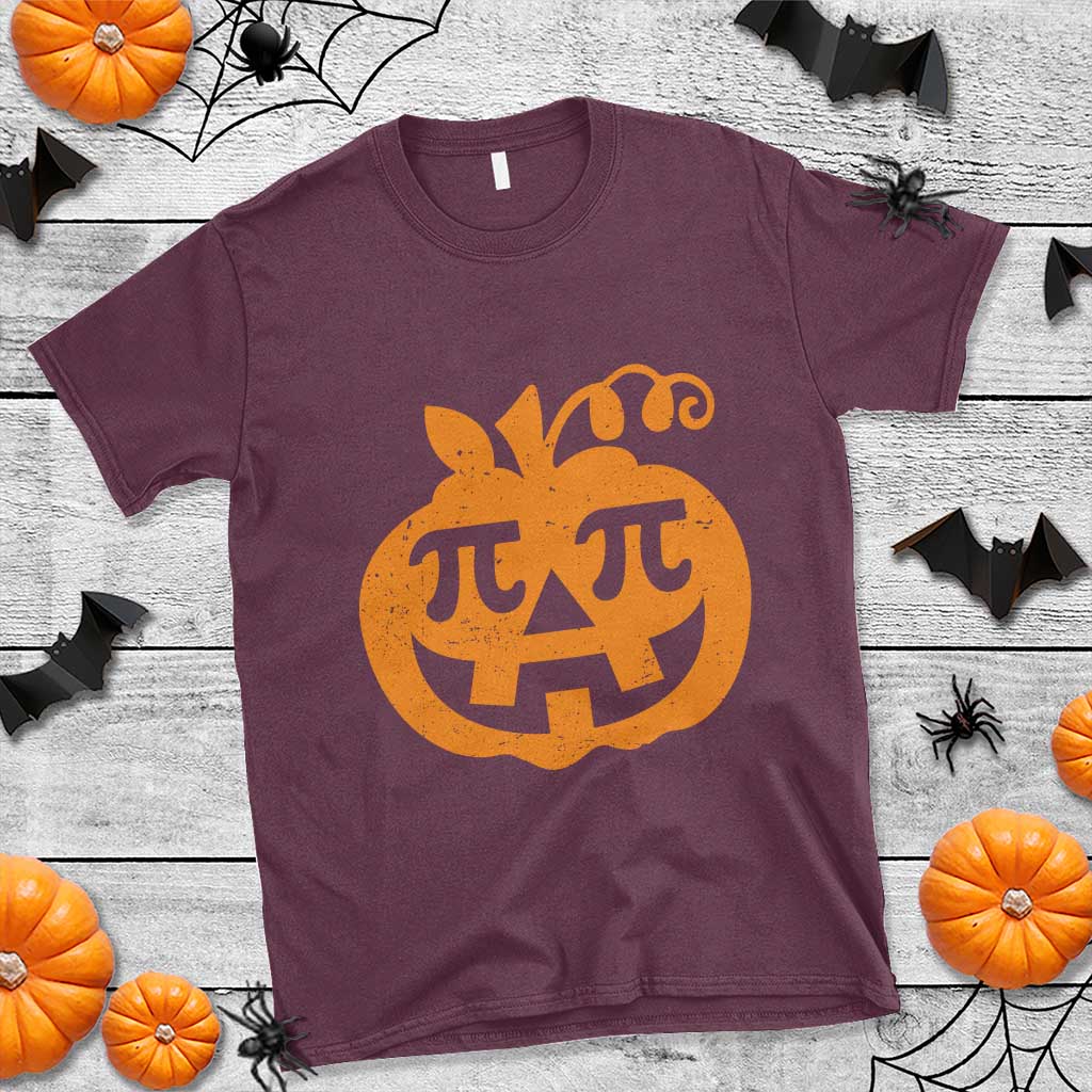 Halloween Math Teacher Pi Pumpkin T Shirt - Wonder Print Shop
