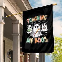 Teacher Halloween Garden Flag Teaching My Boos Cute Ghost - Wonder Print Shop