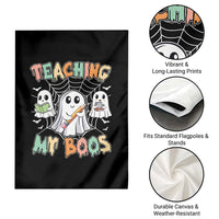 Teacher Halloween Garden Flag Teaching My Boos Cute Ghost - Wonder Print Shop