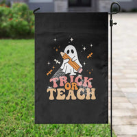 Teacher Halloween Garden Flag Trick Or Teach Ghost - Wonder Print Shop
