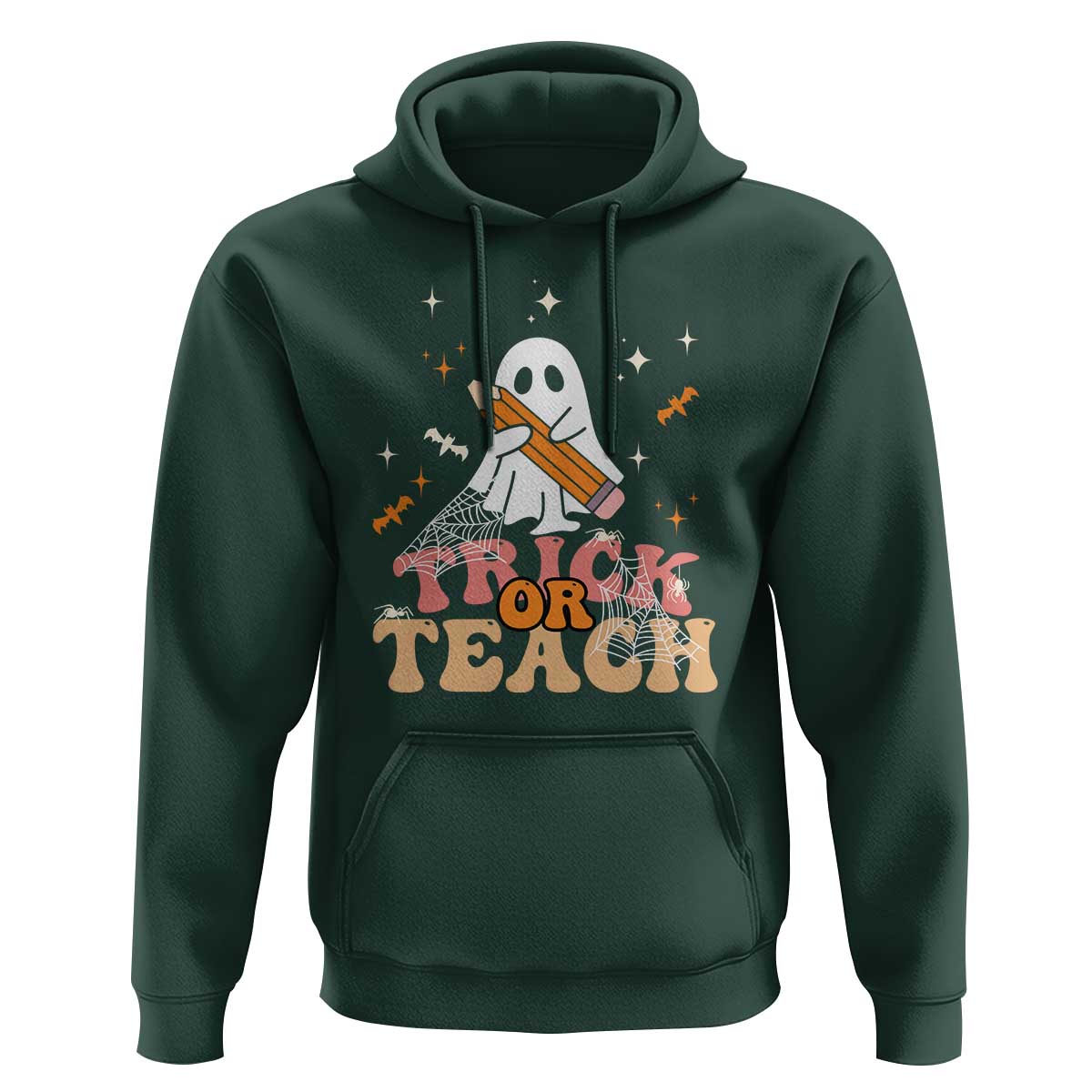 Teacher Halloween Hoodie Trick Or Teach Ghost