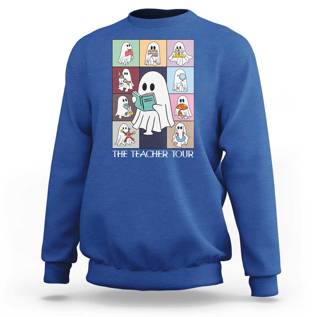 Science Teacher Halloween Sweatshirt Spooky Teacher Era - Wonder Print Shop
