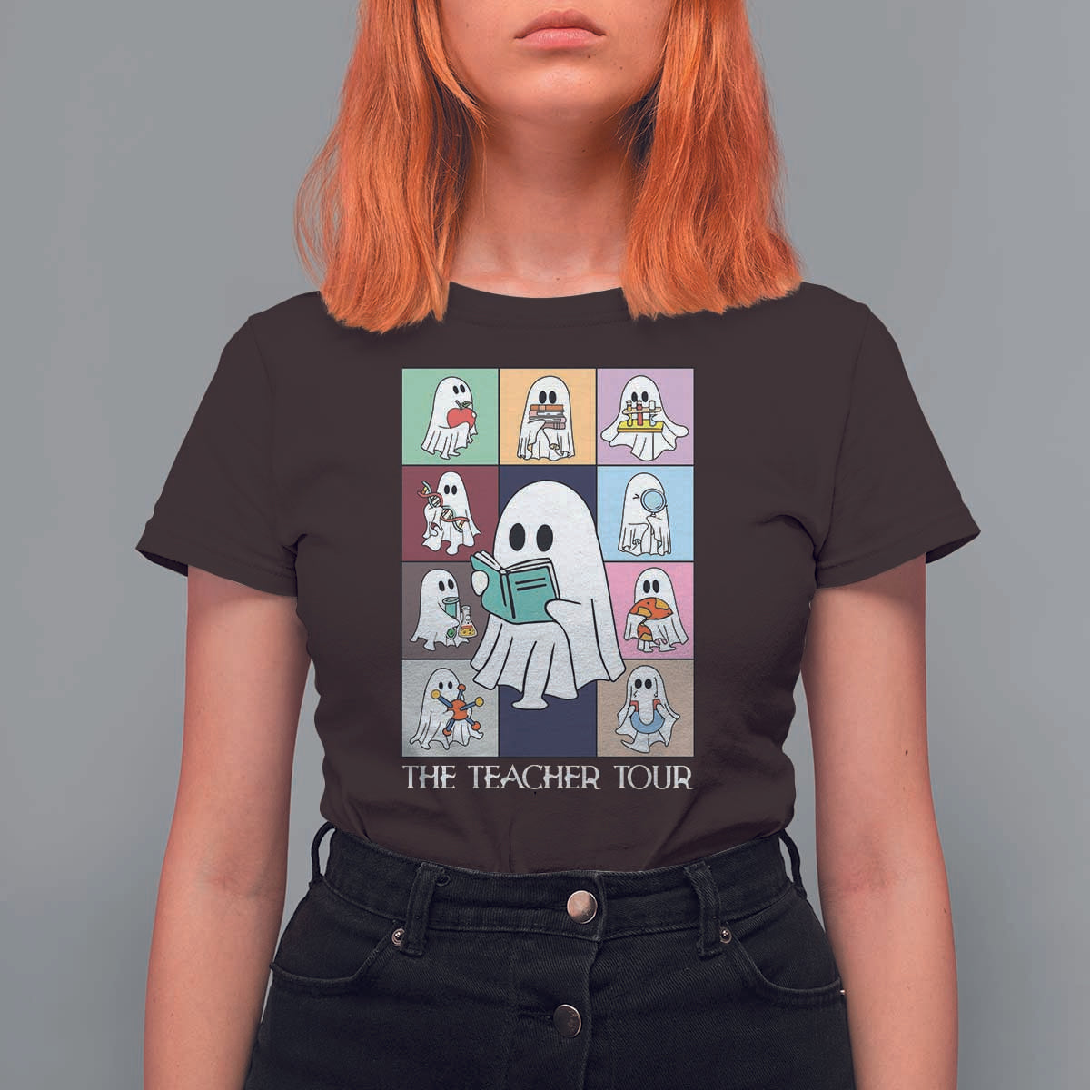 Science Teacher Halloween T Shirt For Women Spooky Teacher Era - Wonder Print Shop