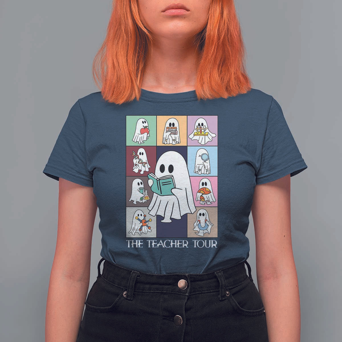Science Teacher Halloween T Shirt For Women Spooky Teacher Era - Wonder Print Shop