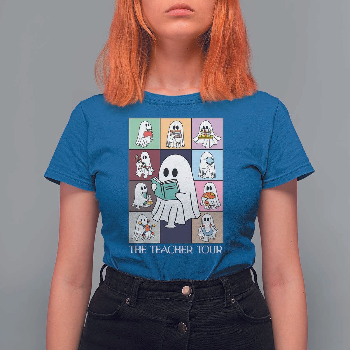 Science Teacher Halloween T Shirt For Women Spooky Teacher Era - Wonder Print Shop