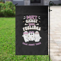 School Counselor Halloween Garden Flag Don't Ghost Your Feelings Spooky Mental Health - Wonder Print Shop