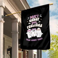 School Counselor Halloween Garden Flag Don't Ghost Your Feelings Spooky Mental Health - Wonder Print Shop