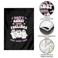 School Counselor Halloween Garden Flag Don't Ghost Your Feelings Spooky Mental Health - Wonder Print Shop