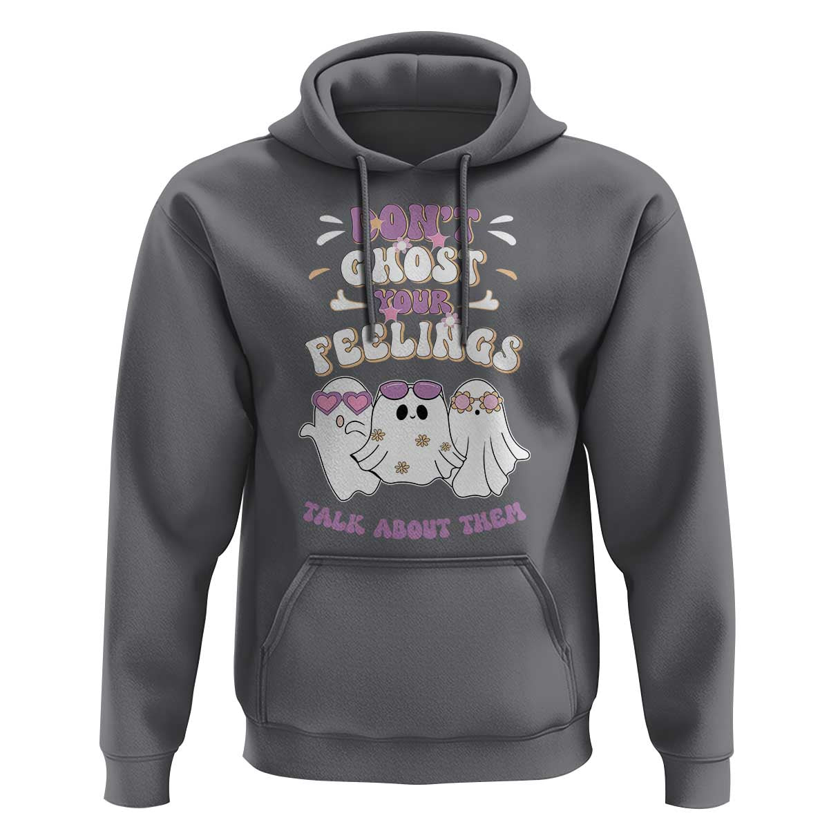 School Counselor Halloween Hoodie Don't Ghost Your Feelings Spooky Mental Health