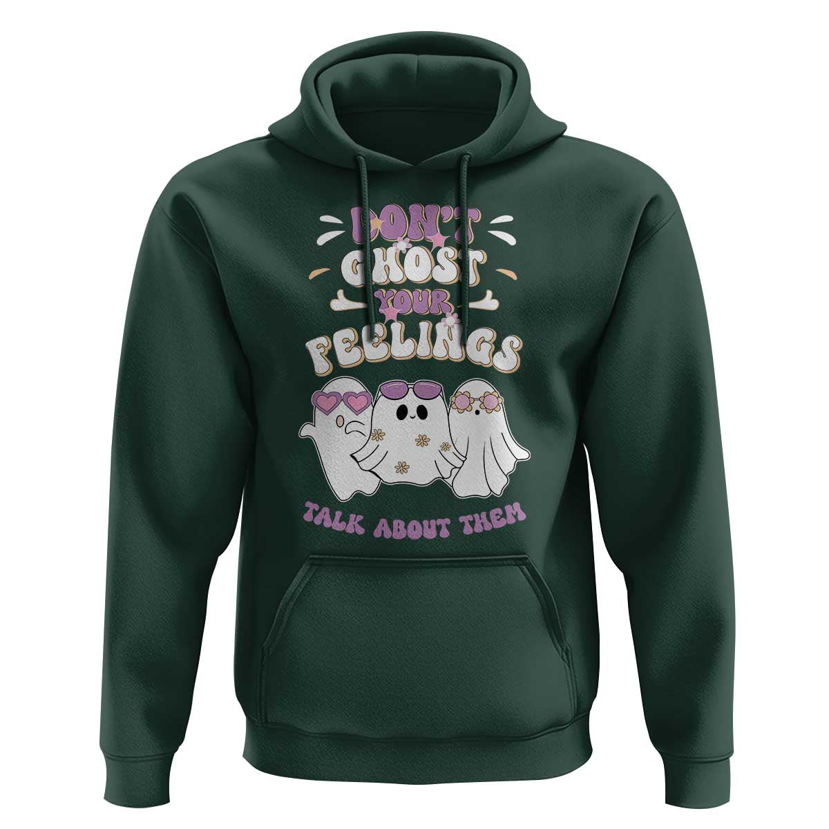 School Counselor Halloween Hoodie Don't Ghost Your Feelings Spooky Mental Health