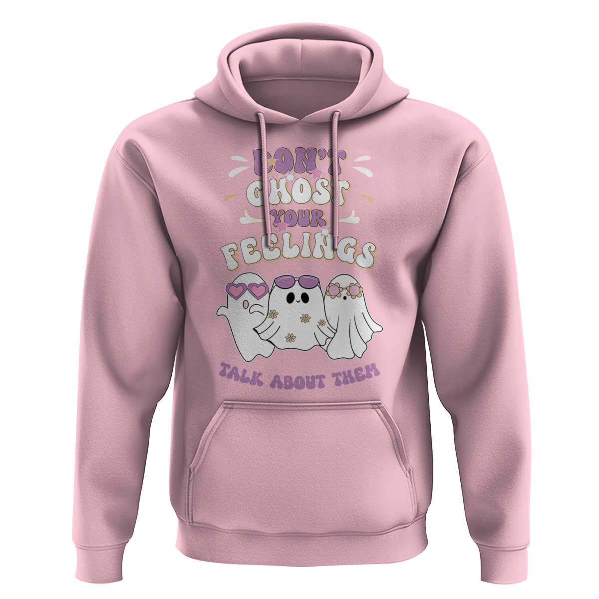 School Counselor Halloween Hoodie Don't Ghost Your Feelings Spooky Mental Health