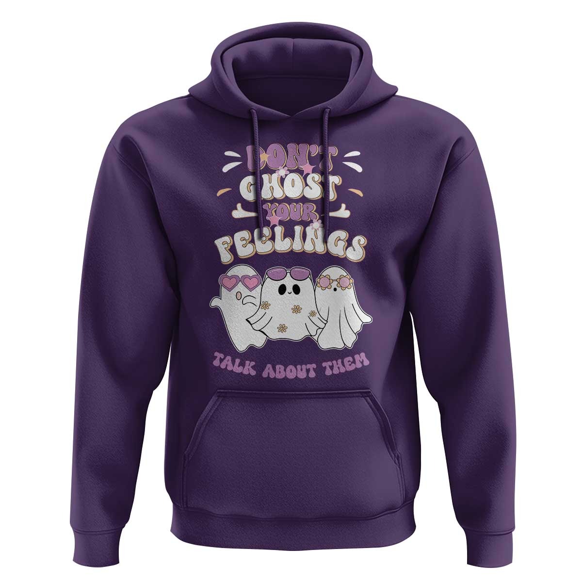 School Counselor Halloween Hoodie Don't Ghost Your Feelings Spooky Mental Health