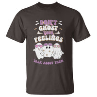 School Counselor Halloween T Shirt Don't Ghost Your Feelings Spooky Mental Health - Wonder Print Shop