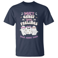 School Counselor Halloween T Shirt Don't Ghost Your Feelings Spooky Mental Health - Wonder Print Shop