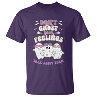 School Counselor Halloween T Shirt Don't Ghost Your Feelings Spooky Mental Health - Wonder Print Shop