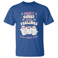 School Counselor Halloween T Shirt Don't Ghost Your Feelings Spooky Mental Health - Wonder Print Shop