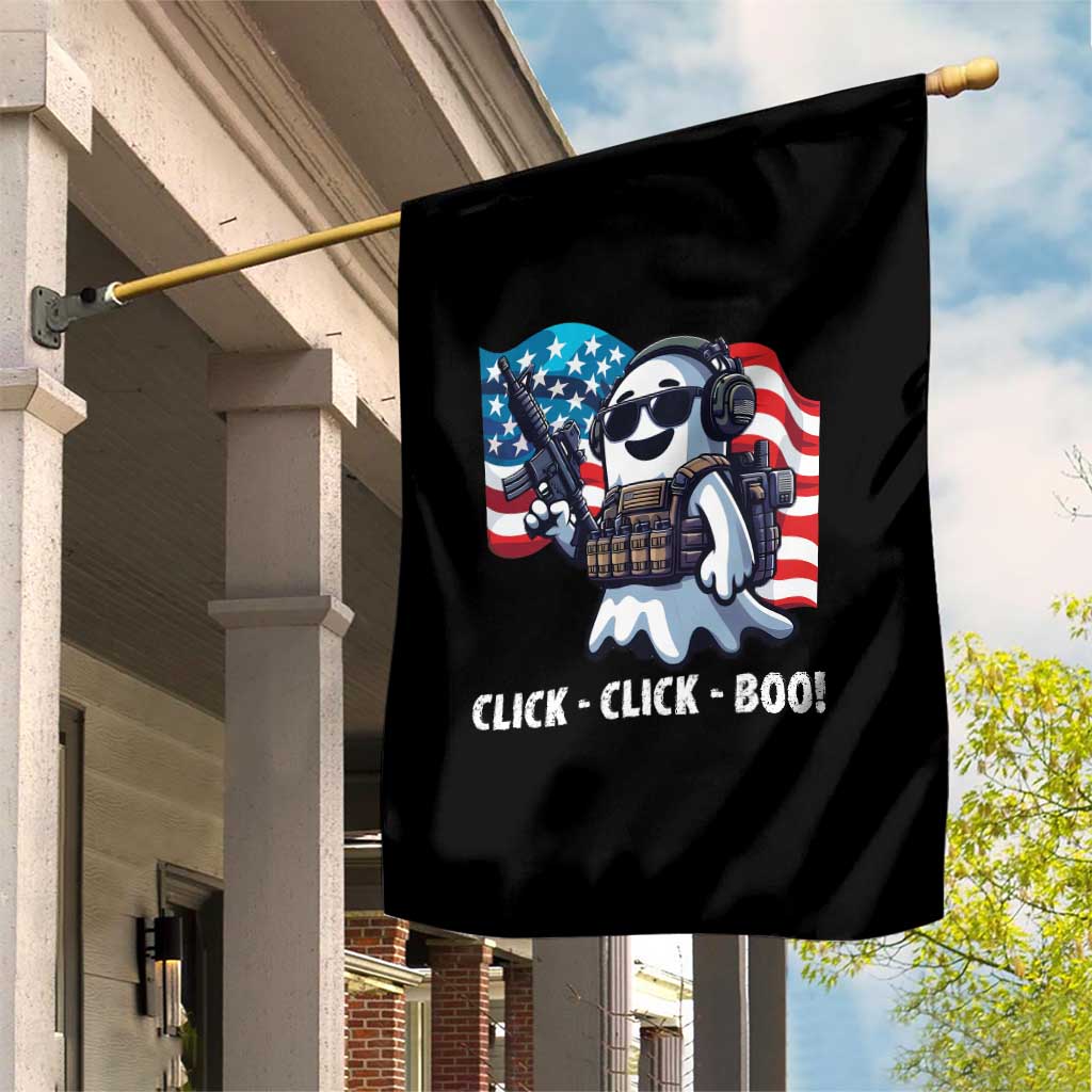 Halloween Veteran Garden Flag Click Click Boo Army - Wonder Print Shop
