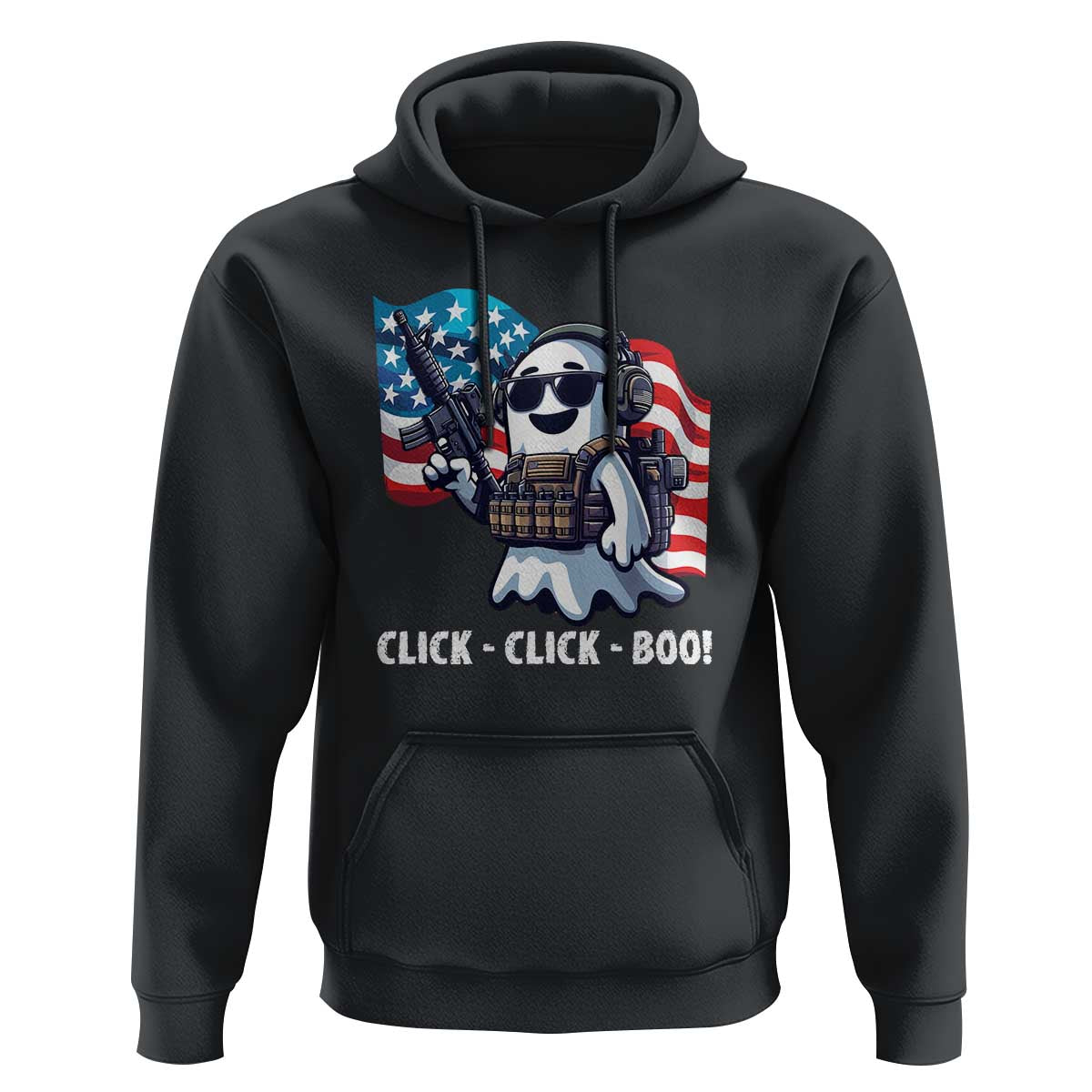 Halloween Veteran Hoodie Click Click Boo Army
