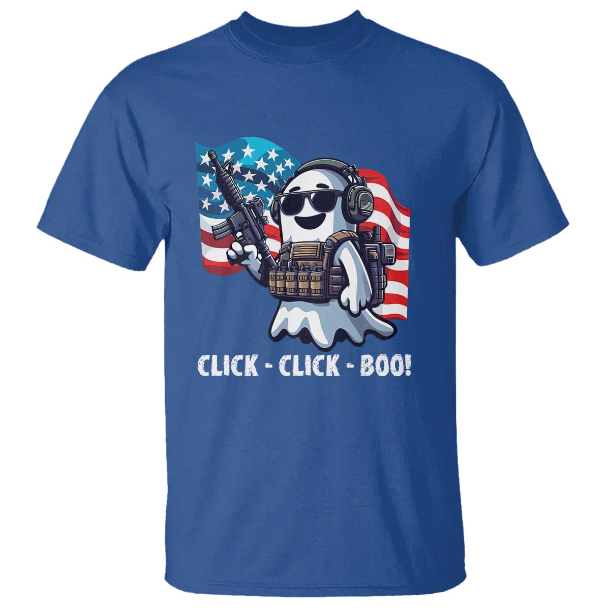 Halloween Veteran T Shirt Click Click Boo Army - Wonder Print Shop