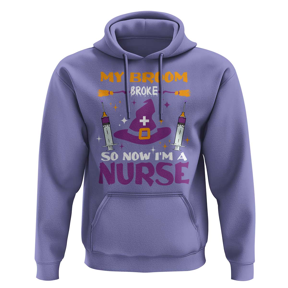 Nurse Halloween Hoodie My Broom Broke So Now Im A Nurse