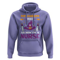 Nurse Halloween Hoodie My Broom Broke So Now Im A Nurse