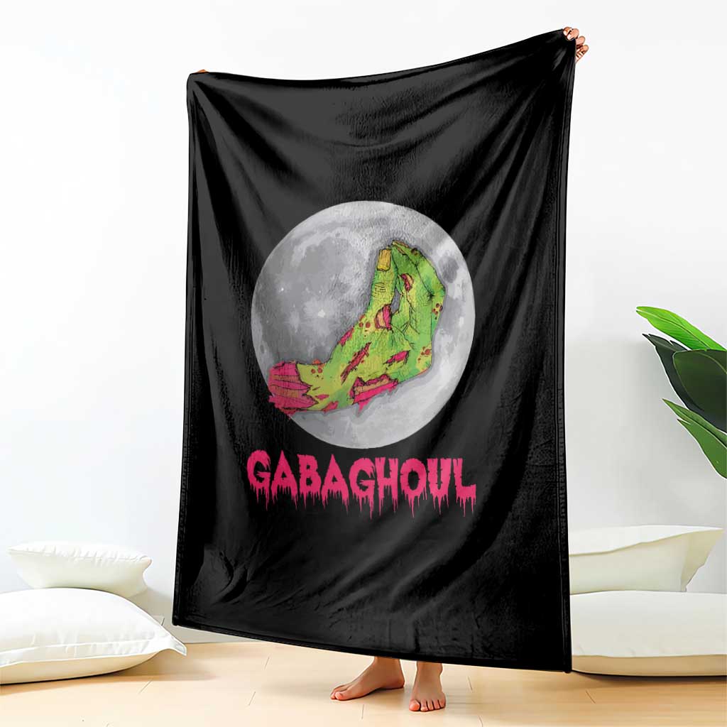 Funny Halloween Throw Blanket Gabaghoul Italian Zombie Hand - Wonder Print Shop