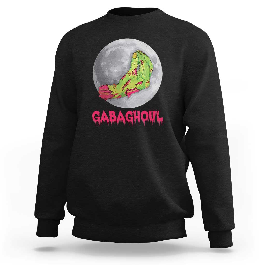 Funny Halloween Sweatshirt Gabaghoul Italian Zombie Hand - Wonder Print Shop