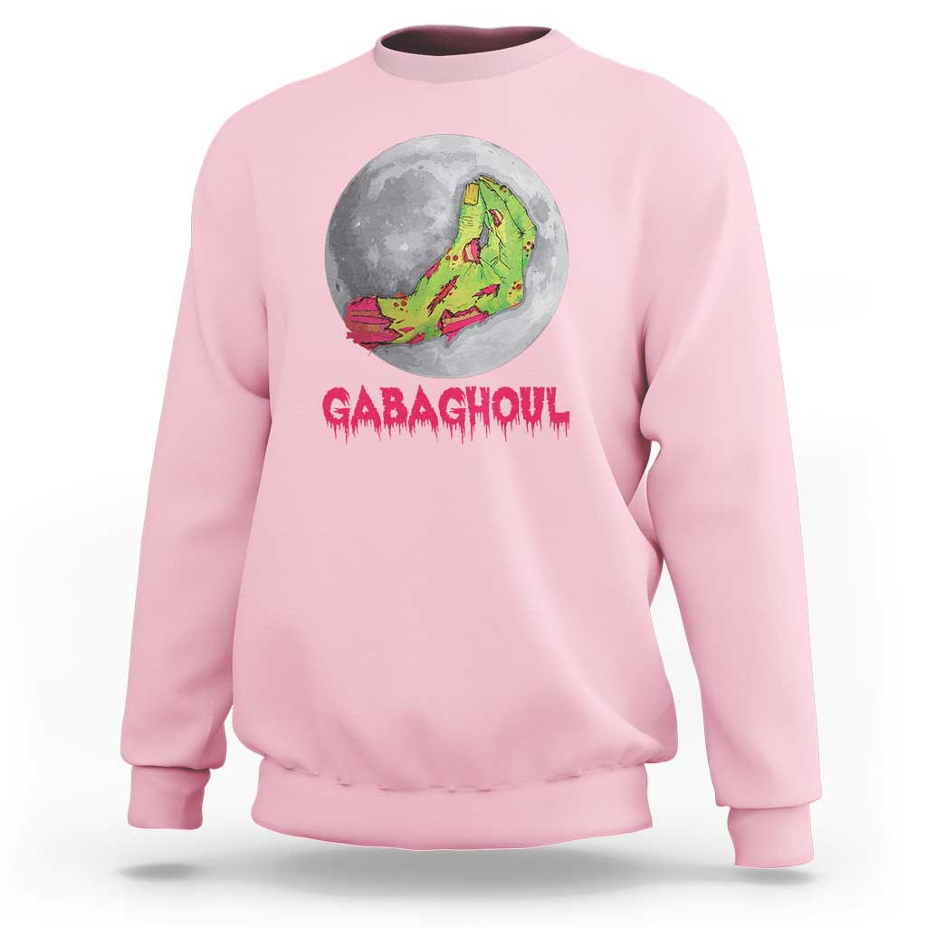 Funny Halloween Sweatshirt Gabaghoul Italian Zombie Hand - Wonder Print Shop