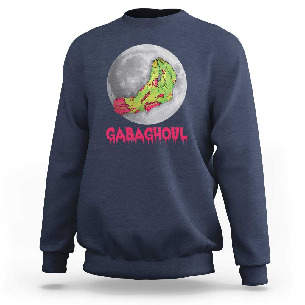 Funny Halloween Sweatshirt Gabaghoul Italian Zombie Hand - Wonder Print Shop