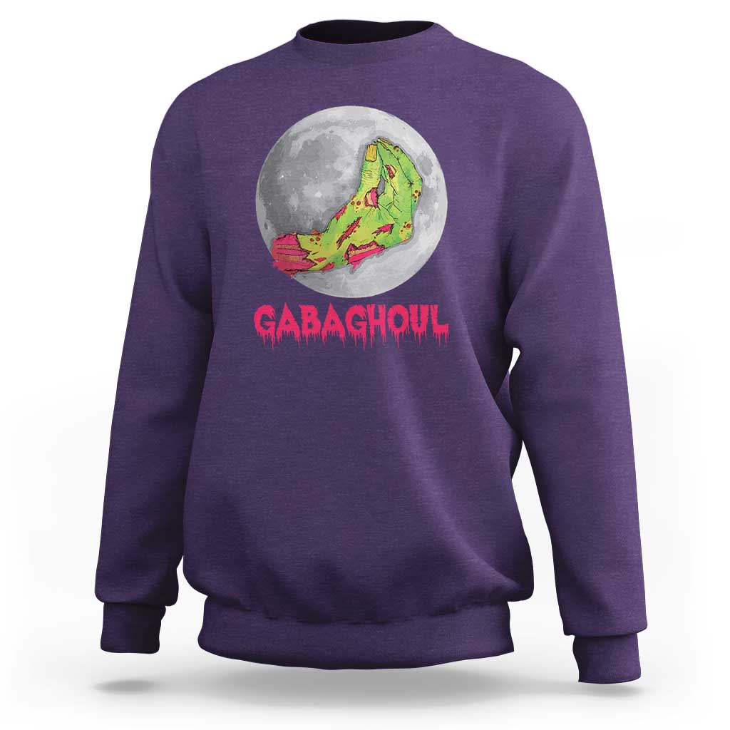 Funny Halloween Sweatshirt Gabaghoul Italian Zombie Hand - Wonder Print Shop