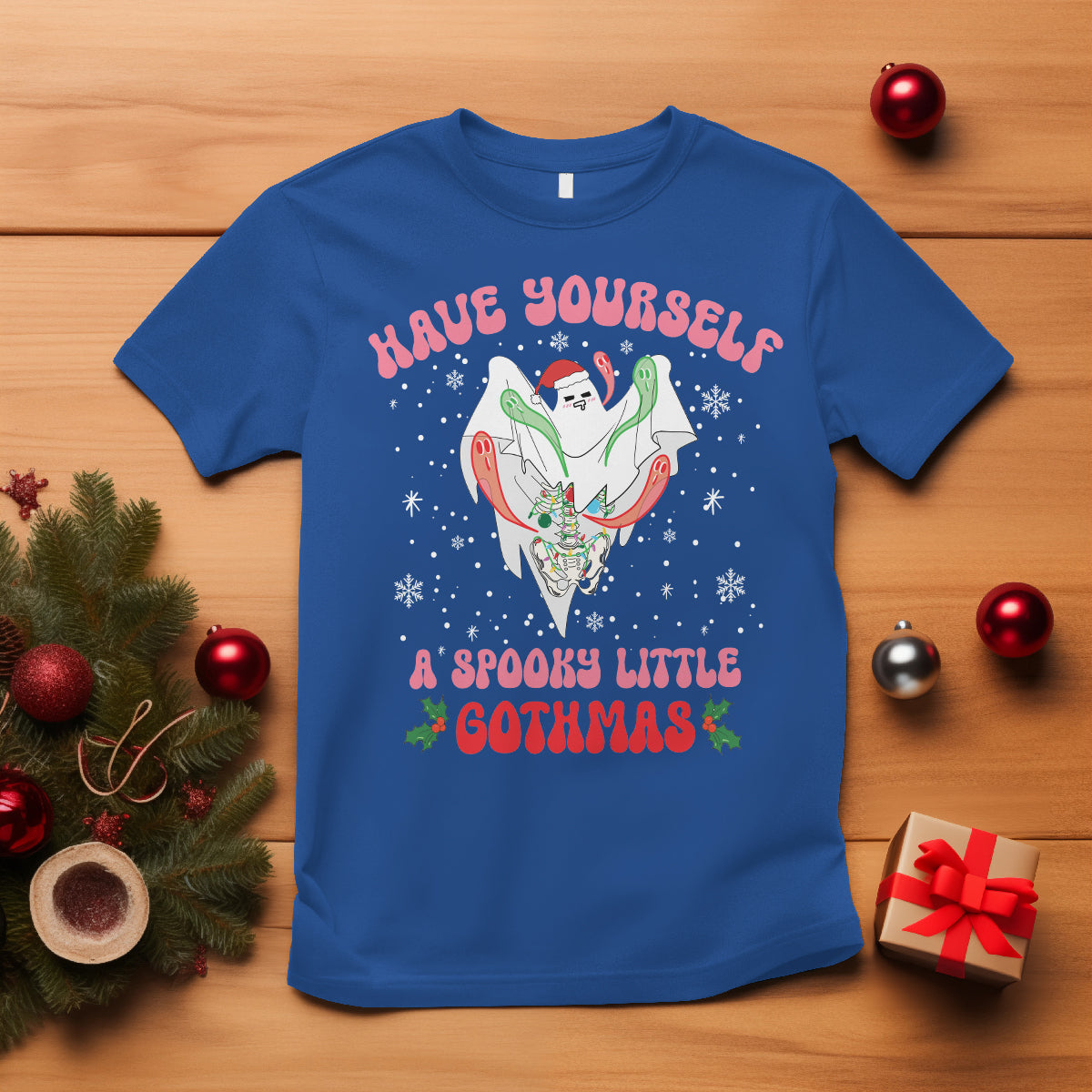 Have Yourself Spooky Little Gothmas Ghost Christmas Cute Boo T Shirt - Wonder Print Shop