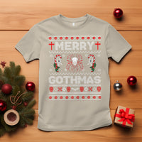 Merry Gothmas Goth Christmas Spider Skulls T Shirt - Wonder Print Shop
