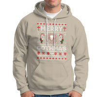 Merry Gothmas Goth Christmas Spider Skulls Hoodie - Wonder Print Shop