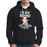 Christmas Pregnancy The Man Behind The Cookie In The Oven Gingerbread Baby Hoodie - Wonder Print Shop