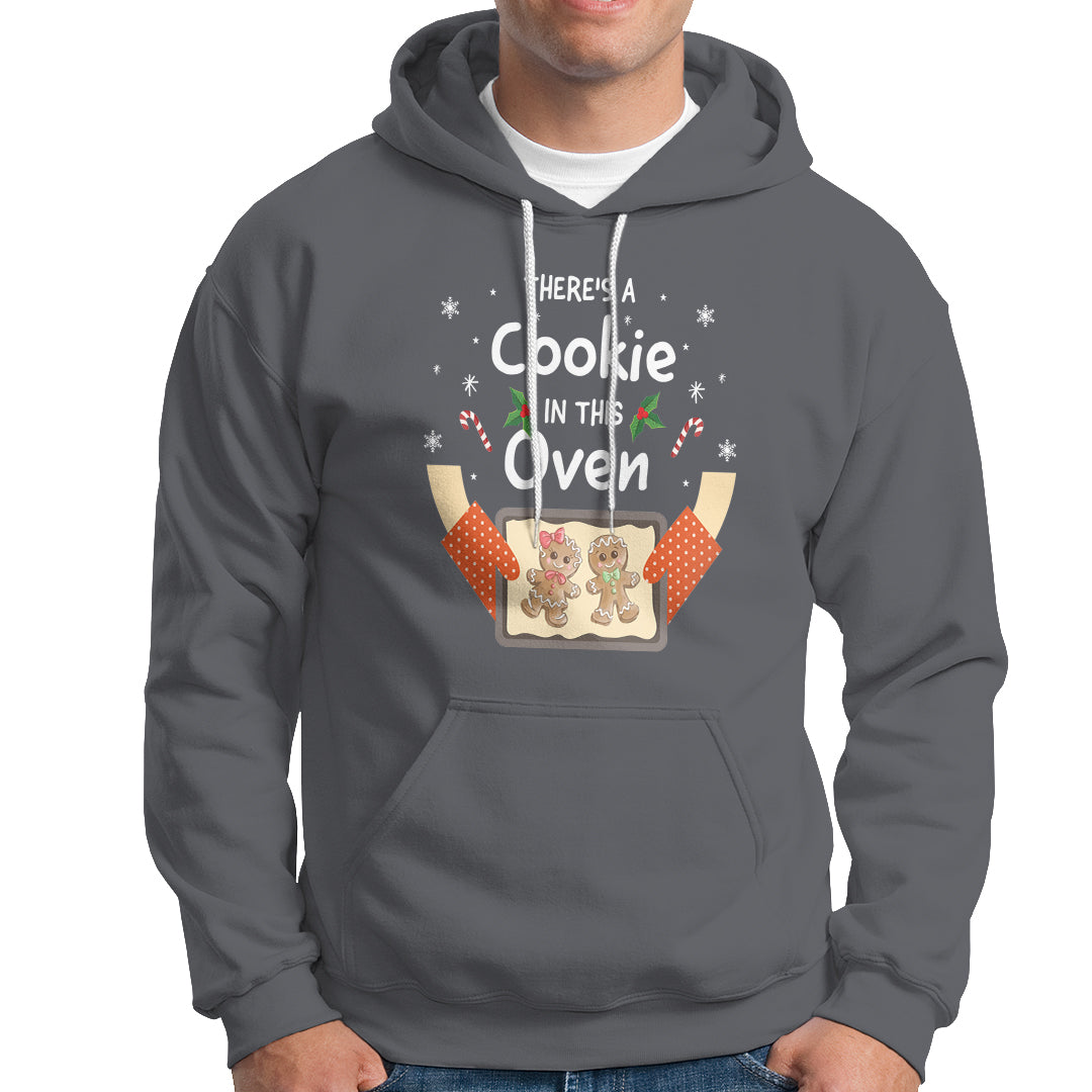 Christmas Pregnancy Gingerbread Baby Cookie In This Oven Hoodie - Wonder Print Shop