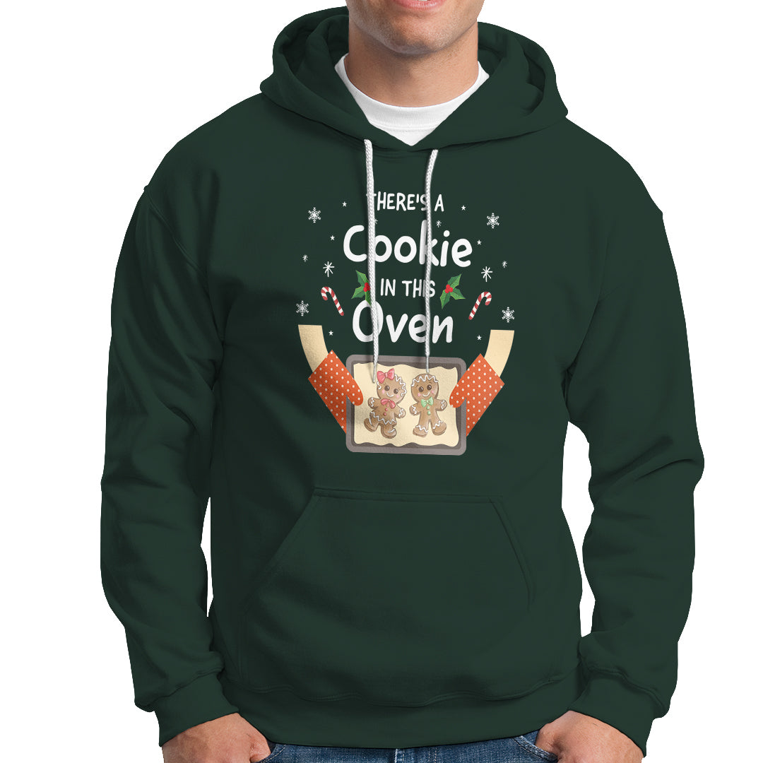 Christmas Pregnancy Gingerbread Baby Cookie In This Oven Hoodie - Wonder Print Shop