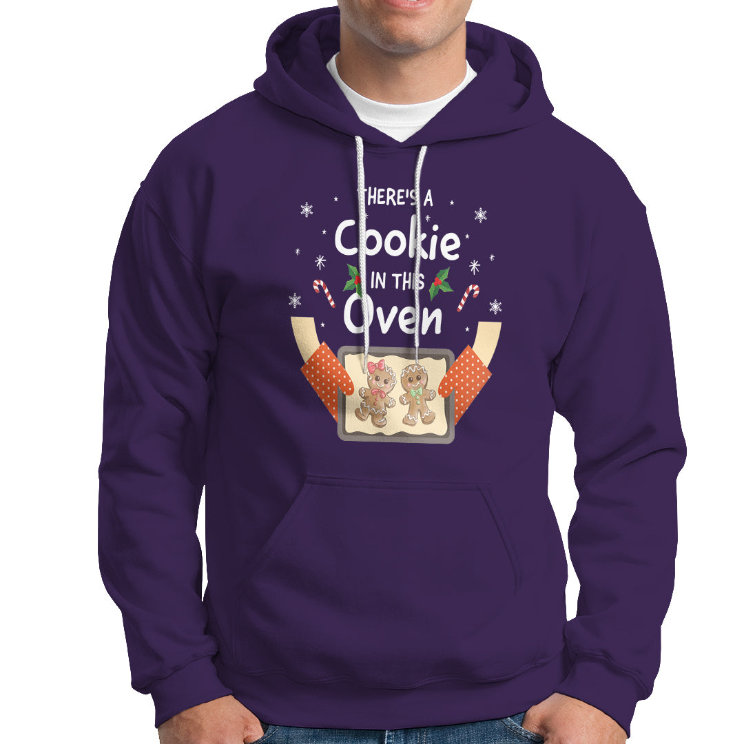 Christmas Pregnancy Gingerbread Baby Cookie In This Oven Hoodie - Wonder Print Shop