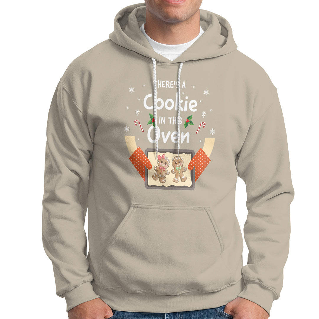 Christmas Pregnancy Gingerbread Baby Cookie In This Oven Hoodie - Wonder Print Shop
