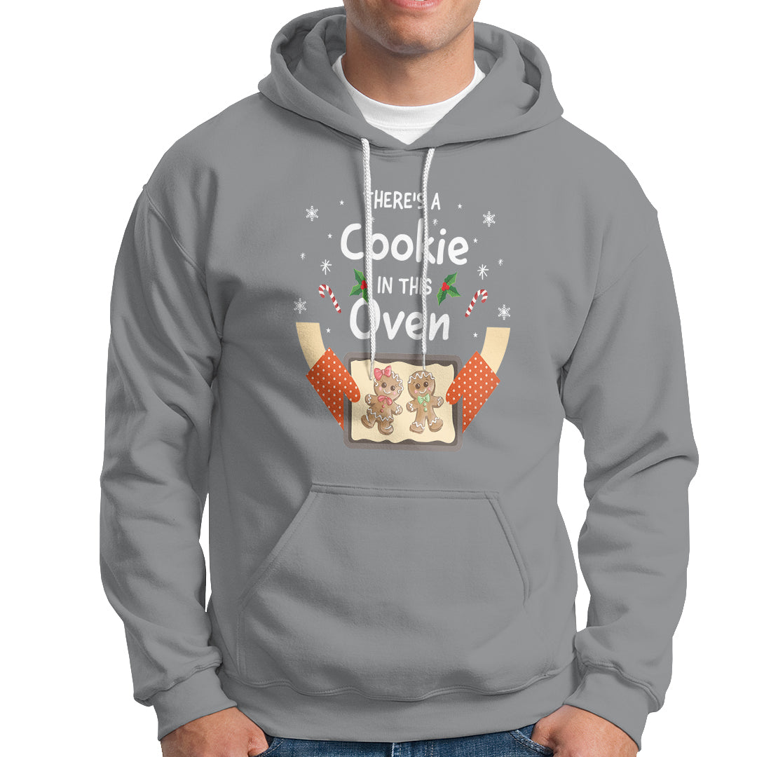Christmas Pregnancy Gingerbread Baby Cookie In This Oven Hoodie - Wonder Print Shop