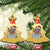 Funny Raccoon Xmas Christmas Ornament Stay Trashy Garbage Trashin Santa Hat - Wonder Print Shop