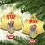 Funny Raccoon Xmas Christmas Ornament Stay Trashy Garbage Trashin Santa Hat - Wonder Print Shop