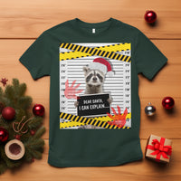 Christmas T Shirt Dear Santa I Can Explain Funny Raccoon Lover - Wonder Print Shop