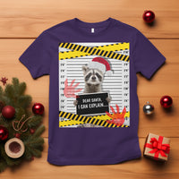 Christmas T Shirt Dear Santa I Can Explain Funny Raccoon Lover - Wonder Print Shop
