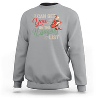 I Can Get You On The Naughty List Santa Lady Vintage Christmas Sweatshirt - Wonder Print Shop