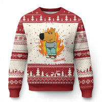 The World Is Crumbling All Around Me But Im Just Chilling So Its All Good Ugly Christmas Sweater - Wonder Print Shop